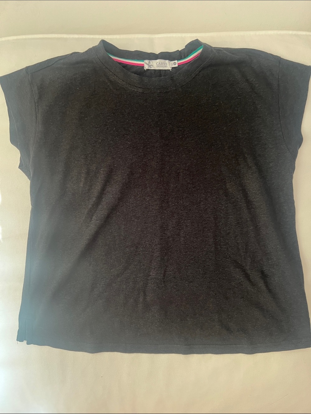 Carve Designs Astrid Hemp Tee XS Black